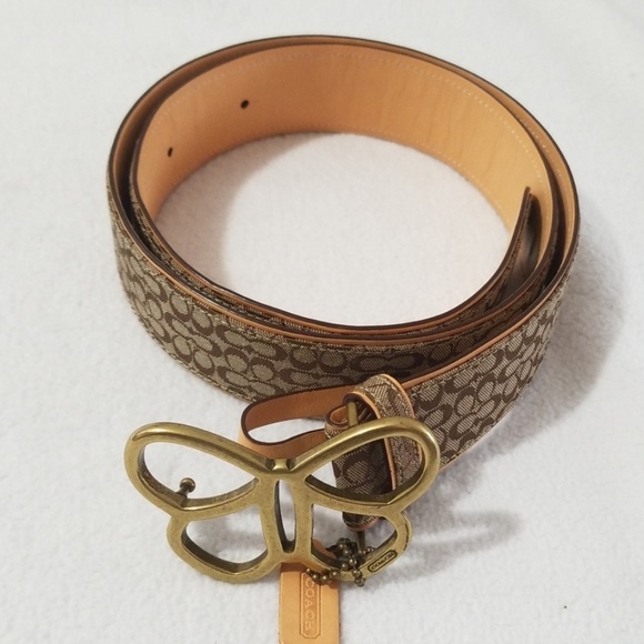 NWOT Vintage SIGNATURE Coach Belt - Picture 1 of 6